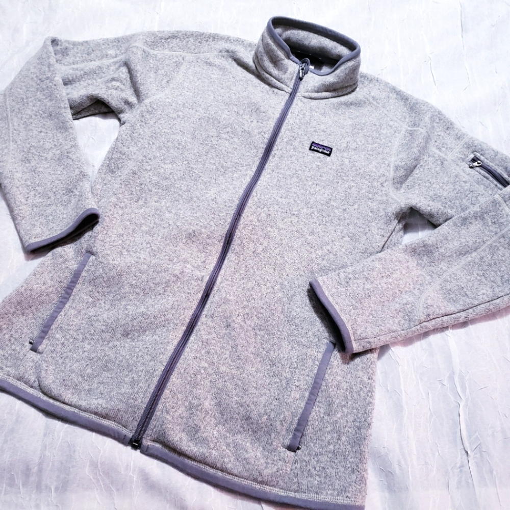 Patagonia Grey Better Sweater Jacket Full Zip Outdoors Hiking Camping